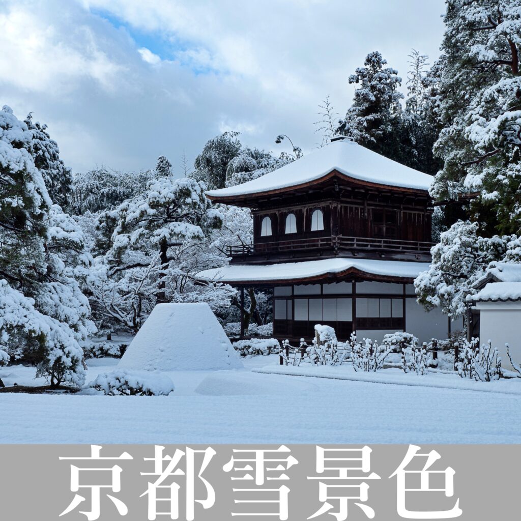 京都　雪景色