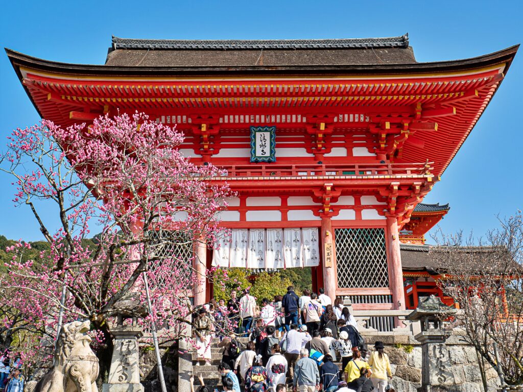 清水寺　仁王門　梅